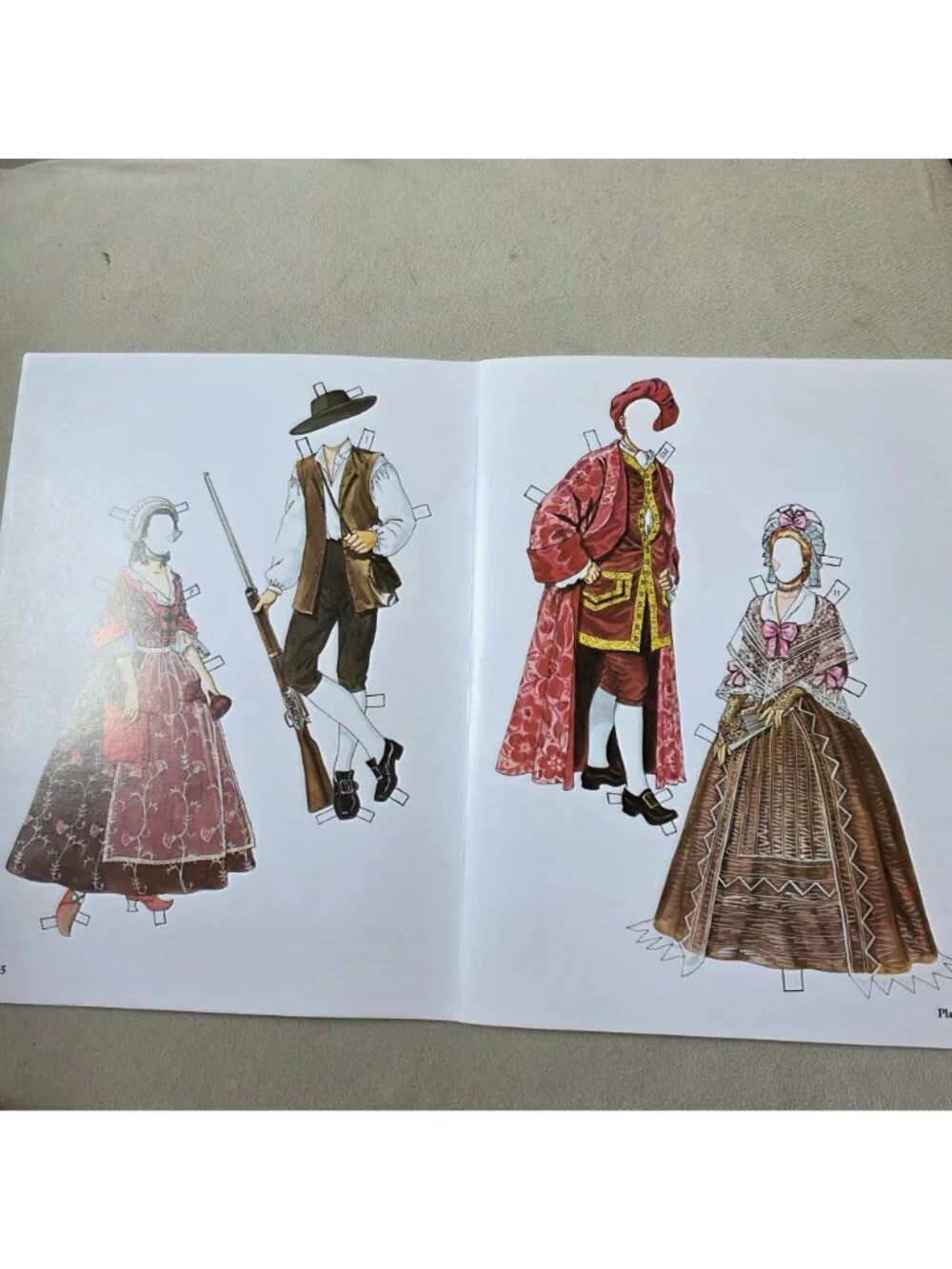 American Family Of The Colonial Era Paper Dolls By Tom Tierney 1983 Dover Public